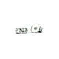 thumbnail image 3 of 3 Ct Round Cut Lab-Grown Diamond Solitaire Stud Earrings 14K White Gold Round, 1.5 Carat Each, 3 of 6