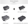 thumbnail image 3 of WEISIPU 3PCS Compression Packing Cubes Expandable Storage Travel Luggage Bags Organizer, 3 of 5