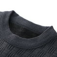 thumbnail image 6 of uikmnh Male Autumn and Winter Round Neck Casual Knit Versatile Fashion Soft Men's Sweater Casual Jacquard Bottom Sweater(Size:M), 6 of 9