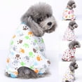 thumbnail image 1 of SPRING PARK Dog Pajamas,Cartoon Printing Long-sleeve Dog Clothes for Small Dog Cat Jumpsuit Pajamas Apparel Lightweight for Daily Life, 1 of 7