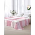 thumbnail image 6 of Pink Plaid Flat Sheets Only Twin XL Size, Soft Breathable Bed Top Sheets for Mattress, Spring Farmhouse Buffalo Checkered Luxury Bedding Flat Sheets for Home Hotel Bedroom Bed Protection, 6 of 9