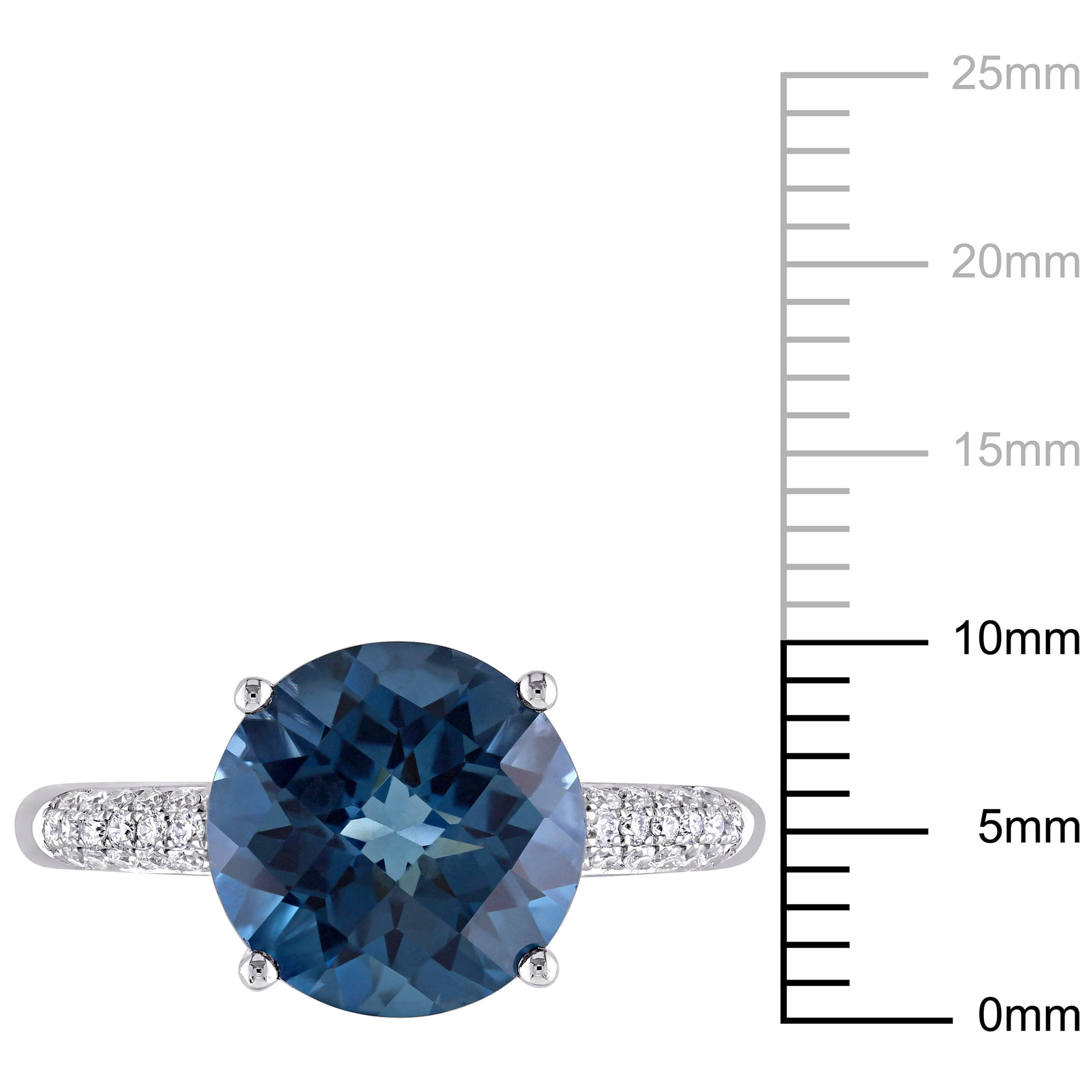 Everly Women's Topaz 14k White Gold Ring
