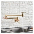 thumbnail image 3 of Foldable Kitchen Faucet Single Cold Single Hole Sink Tap Rotate Folding Spout Brass Pot Filler Tap Wall Mounted ,bar Laundry RV Farmhouse, 3 of 7