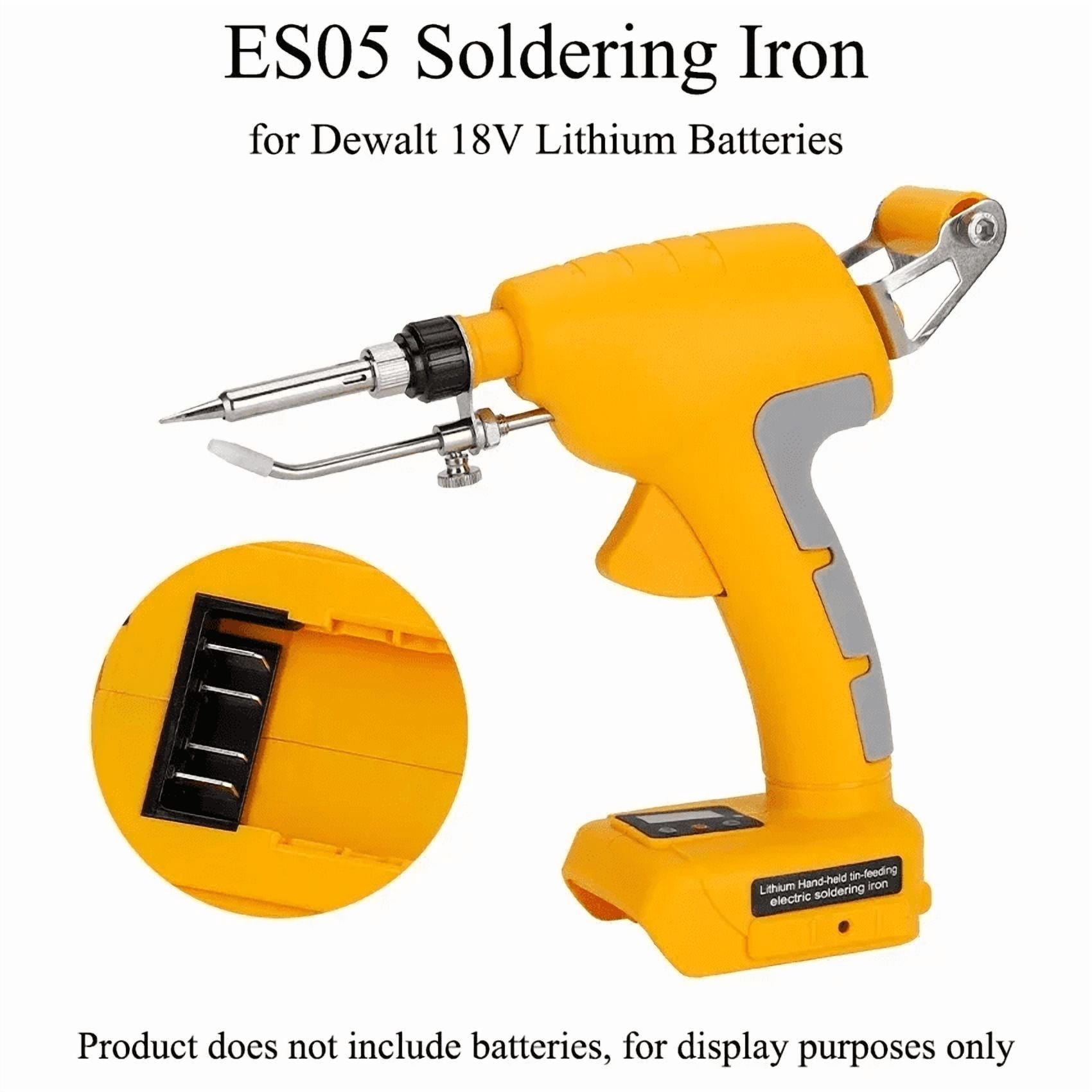 75W Cordless Soldering Iron Kit for De.walt 20V Battery Fast Welding Tool LCD Digital Display Electric Solder Gun (No Battery)