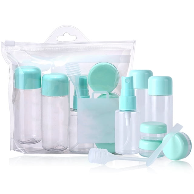 8pcs Travel Bottles Set Leak Proof Refillable Toiletries Containers for Liquid Shampoo;8pcs Travel Bottles Set Leak Proof Refillable Toiletries Containers,Green