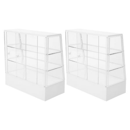 2pcs Mini Cake Display Cabinet Dollhouse Furniture and Accessory for Mini House Decoration