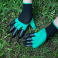 thumbnail image 3 of Guantes de jardinería con garras, guantes de trabajo para jardín y patio, regalo para hombres y mujeres (verde), 3 of 4