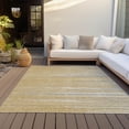 thumbnail image 6 of Addison Rugs Chantille Indoor/Outdoor Transitional Stripes Gold Washable Rectangle Rug, 9' x 12', 6 of 6