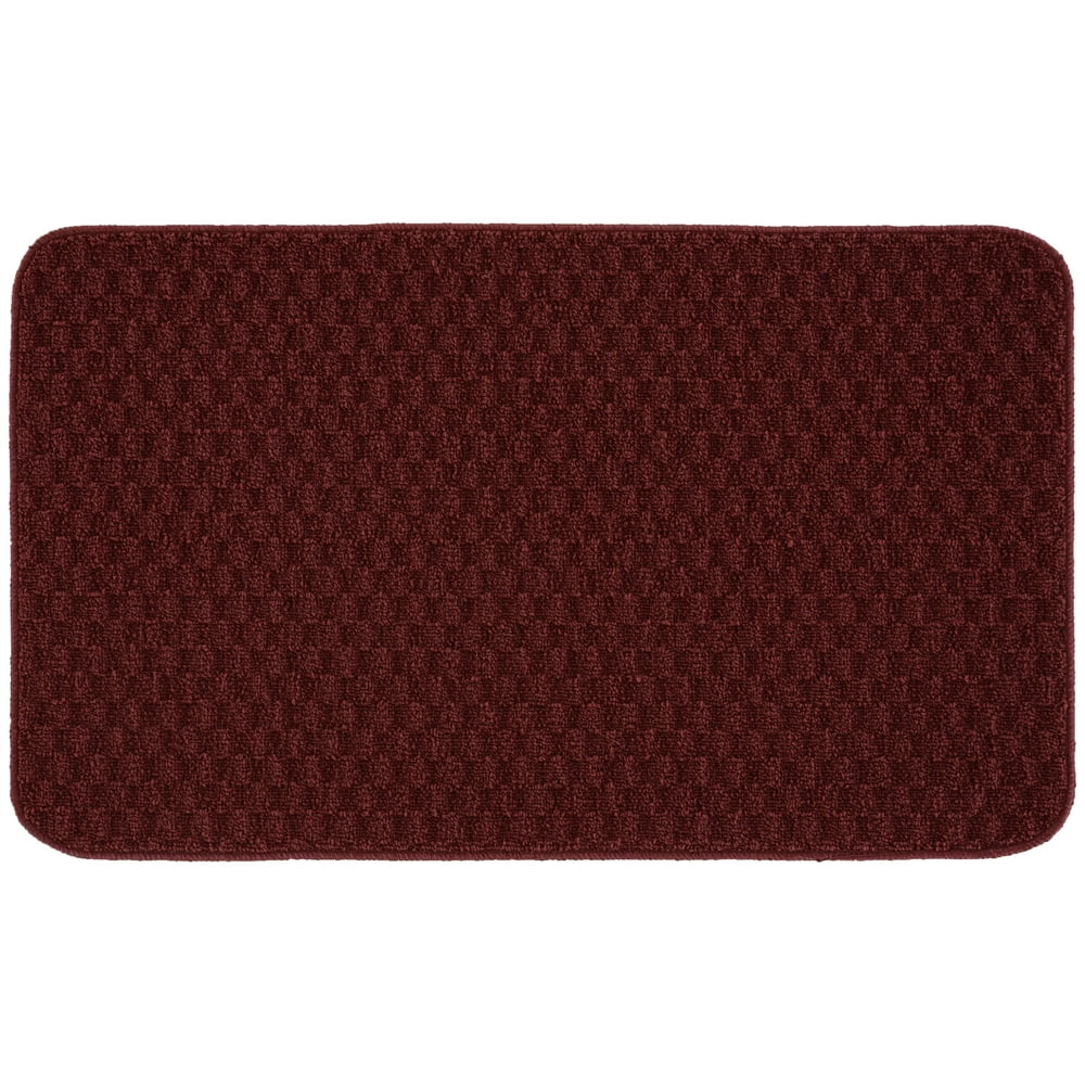 Garland Rug Town Square Solid Chili Pepper Red 24"x40" Kitchen Accent