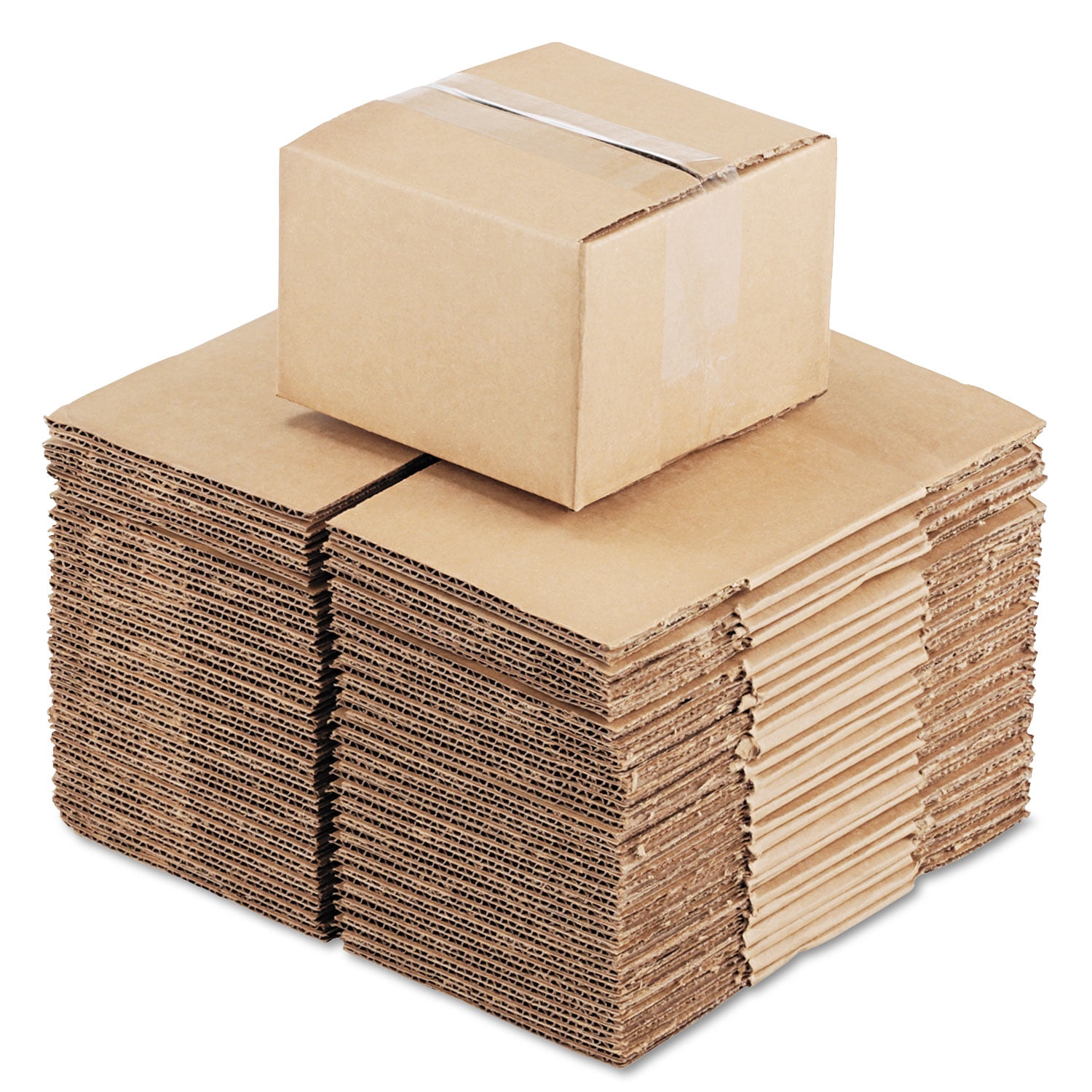 General Supply Brown Corrugated - Fixed-Depth Shipping Boxes, 6l x 6w x 4h, 25/Bundle -UFS664