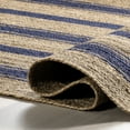 thumbnail image 5 of Rugs USA Calathea Striped Jute Area Rug, 4' x 6', Calathea Royal Blue, 5 of 6