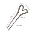 thumbnail image 3 of QIQUWOHUL Gold Metal U Shaped Hair Pins Large French Hair Pin Heart Hair Sticks Hairpin Vintage Hair Sticks Hairstyle Chignon For Women Girls, 3 of 5