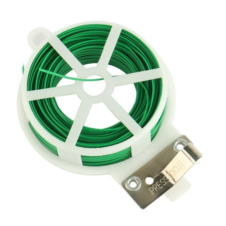 - Unique Bargains 30Meters 98Ft 98Feet Flexible Twist Tie Reel Plant Tie-Line Spool Green