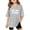 Grey, variant on Fashionable Graphic Letter Print Tee Shirts For Girls Soft Comfortable Casual Daily Wear Top Oversized T-shirts Basic Cute Tees Crewneck Casual Tops