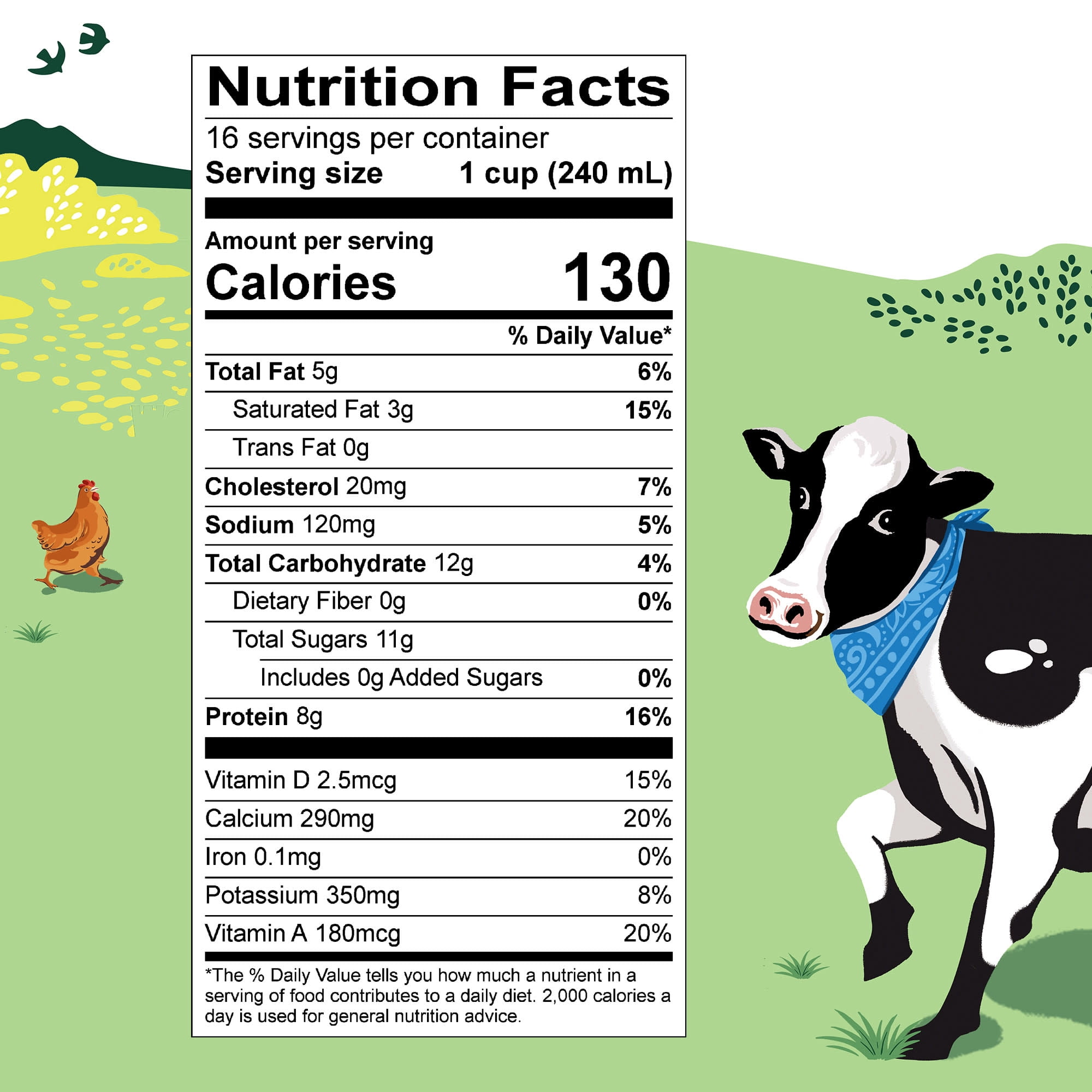 Organic Valley Organic 2% Reduced Fat Milk, Gallon, 128 fl oz