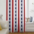 thumbnail image 6 of Coastal Turtle Sheer Curtains 72 Inches Long, Red Stripe Black White Geometric Ocean Light Filering Curtains, Breathable Simi Curtain Privacy Drapes for Living Room Bedroom Window Treatment, 6 of 9