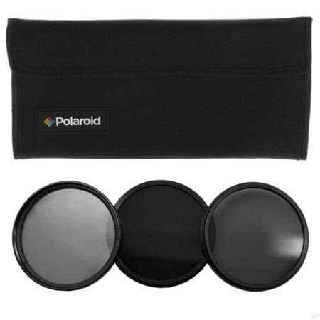 Polaroid Optics 55mm Neutral Density (ND) Pro-Grade 3-Piece Photography Filter Set ND3, ND6, ND9 and Bonus Filter