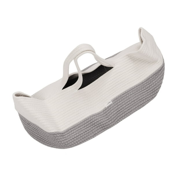 Cesta Para Dormir Para Bebé, Cesta De Transporte Ligera Tejida Transpirable, Cuerda De Algodón Plegable Para Bebés Para Exteriores