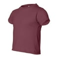 thumbnail image 2 of Couver Toddler Baby Girls Boys Cotton Jersey Short-Sleeve T-Shirt, Activewear, Maroon, 3T, 2 of 5