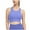 Blue, variant on Bigersell Yoga Sports Bra Women T-Back Workout Crop Tank Tops with Built in Bras Solid Wireless Sports Bras Sleeveless Cropped Tank Tops Comfort Soft Pull-On Closure Padded Bra Blue S