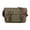 Army Green, variant on Vintage Waxed Canvas Water-Resistant Crossbody Bag, Travel Leather Shoulder Bag, Gift for Man, Female