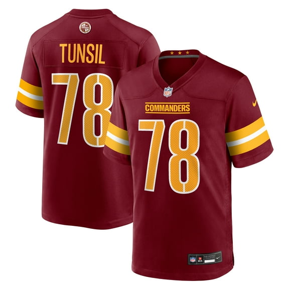 Men's Nike Laremy Tunsil Burgundy Washington Commanders Team Game Jersey