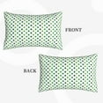 thumbnail image 2 of Bingfone Green polka dots Standard Size Pillowcase, Long Staple Pure Cotton Envelope Closure Pillow Cover-16"x24", 2 of 6