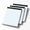 3 Pack, variant on 2 Pack 8.5 x 11.75 4x4 Quad Grid Graph Paper, 60 Total Sheets