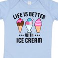 thumbnail image 4 of Inktastic Life is Better with Ice Cream Boys or Girls Baby Bodysuit, 4 of 5