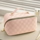 thumbnail image 1 of Bolsa de almohada cuadrada, bolsa de cosméticos para mujer, gran capacidad, portátil, bolsa de almacenamiento para cosméticos de viaje cibernética, 1 of 5