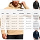 thumbnail image 3 of pstuiky Camisas casuales de manga larga para hombre, Sudadera con capucha de manga larga para hombre, informal, holgada, de color liso, para deportes al aire libre, con bolsillo y cordón xl, 3 of 5