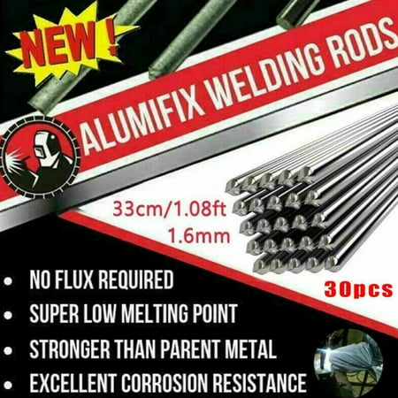 

Mduoduo 30 Pcs Aluminum Wire 33cm/1.08ft Solution Welding Flu Pcs-Cored Rods Brazing