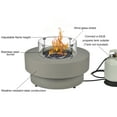 thumbnail image 3 of BAIDE HOME 32.5" Low Profile Propane Fire Pit Table, 50,000 BTU Outdoor Gas Fire Pit with Lid, Glass Rocks, Cover, Wind Glass Shield, 3 of 6