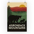 thumbnail image 2 of Lake George, New York, Adirondack Mountains, Bear and Cub, Fall Colors Press (16x24 Giclee Gallery Art Print, Vivid Textured Wall Decor), 2 of 3