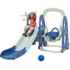LUDOSPORT Toddler Slide and Swing Set 4 in 1 Kids Climber Playset Indoor Outdoor Playground