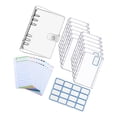 thumbnail image 1 of ziyahi 6 Rings A6 Notebook Binder Loose Leaf Folder Budgeting Expense Saving Clear, 1 of 5