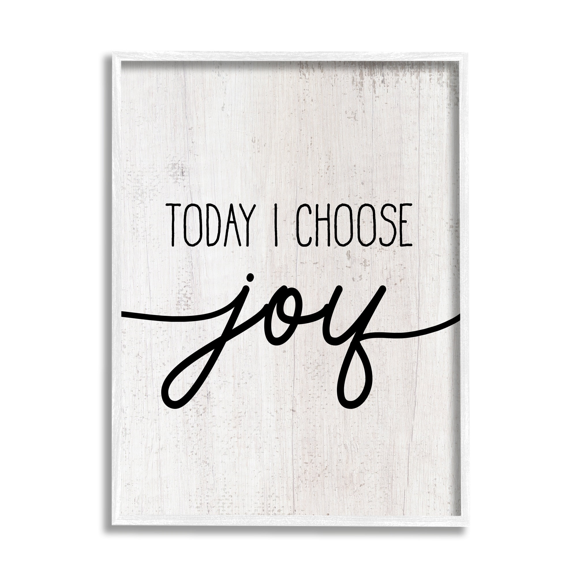 Stupell Industries Today I Choose Joy Motivational Phrase Positive Attitude, 16 x 20, Design by Daphne Polselli