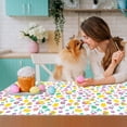 thumbnail image 3 of KCEHTA Easter Tablecloth, 54"x108" Easter Bunny Tablecloth, Easter Egg Tablecloth, Plastic Disposable Rectangle Easter Table Cloth for Picnic Kitchen Dinner Table Birthday Easter Party Tablecloth, 3 of 6