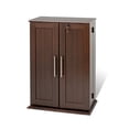 thumbnail image 1 of PREPAC Armoire de Rangement Multimédia Verrouillable Espresso avec Portes Shaker, 1 of 4