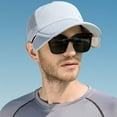 thumbnail image 4 of Sun Visor Hats for Men Women Retractable Brim Adjustable UV Protection Mesh Baseball Cap, 4 of 7