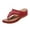Red, variant on Feather Design Wedge Slides, Sandals for Women Arch Support Flip Flops Slip On Dressy Summer Comfortable Casual Walking Thong Sandals Lightweight Memory Foam Platform Wedge Shoes, Red 8