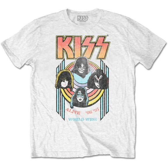 KISS Unisex T-Shirt World Wide (Small)