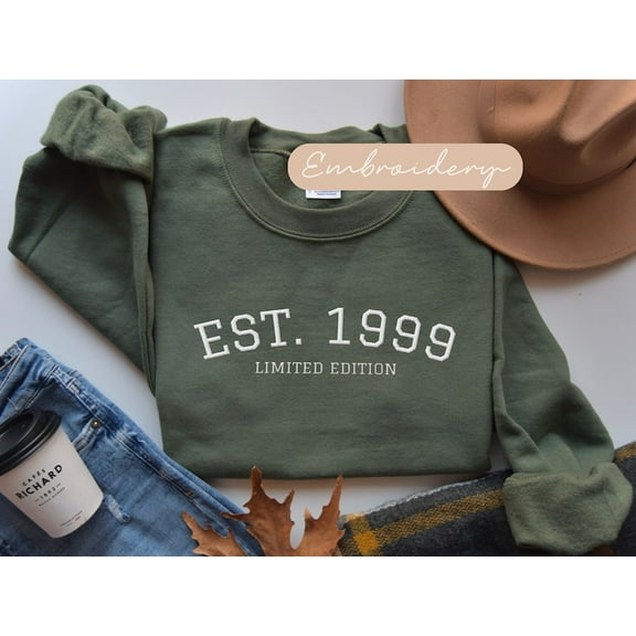 1999 25th Birthday Embroidered Sweatshirt