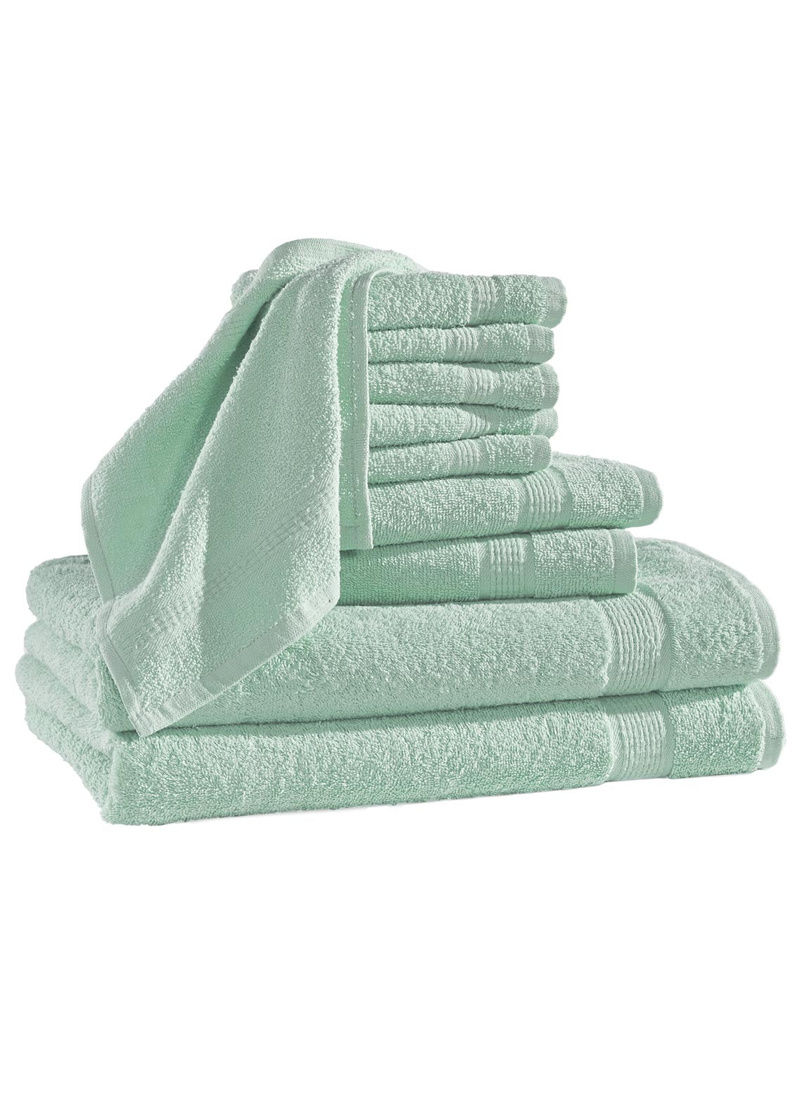 10 Piece Terry Bath Towel Set
