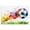 Watercolor Soccer Ball Splash, variant on Stupell Industries Contemporary Skateboarder in Motion Black Floating Frame Canvas Art, 25 x 17, by Creative Studio