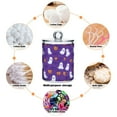 thumbnail image 6 of Yayeee 2 Pack Qtip Holder Bathroom Cotton Swab Canister with Lid Clear Dispenser Set, Halloween Purple Ghosts, 6 of 6