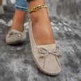 thumbnail image 6 of Womens Orthopedic Shoes, Orthopedic Shoes for Women Wide Width, Walking Shoes Women, Women Loafers Shoes, Lightweight Anti-Slip Breathable for Women, Dressy Slip-On Bow-Knot Flats Loafers, Beige 5.5, 6 of 8