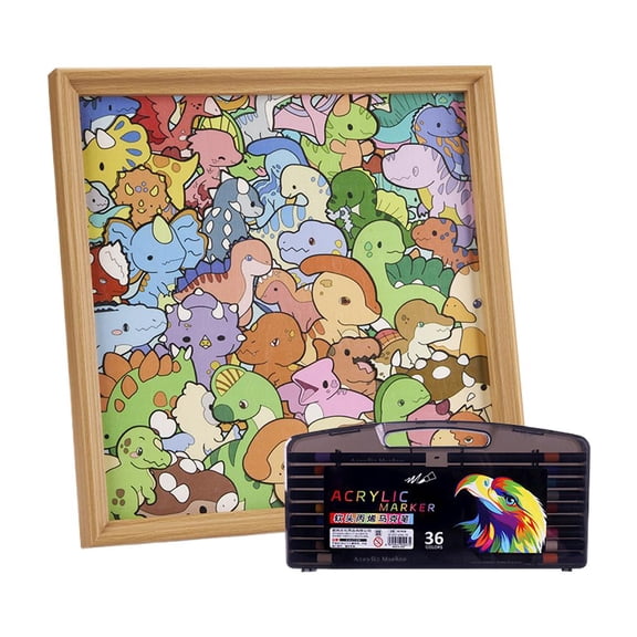 2026 New Wooden Coloring Puzzle - DIY Paintable Cat Frame, Creative 3D Jigsaw for Home Decor & Family Craft, Relaxing Art Activity