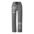 thumbnail image 3 of Letdown Womens Christmas Pajamas Pants Ladies Bow Christmas Tree Pajama Cute Soft Long Bottoms Women Pjs Pj Jammies (H-Grey, L), 3 of 4