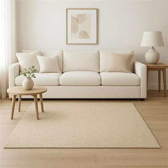 HomeRoots 609380 8 x 10 ft. Natural Jute Hand Woven Rectangle Area Rug